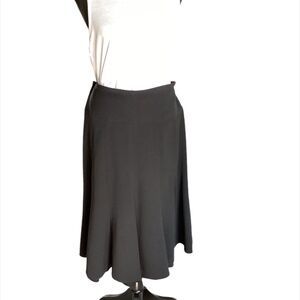 Vintage Suzie Sheer Panelled Skirt. Black Size 11/12